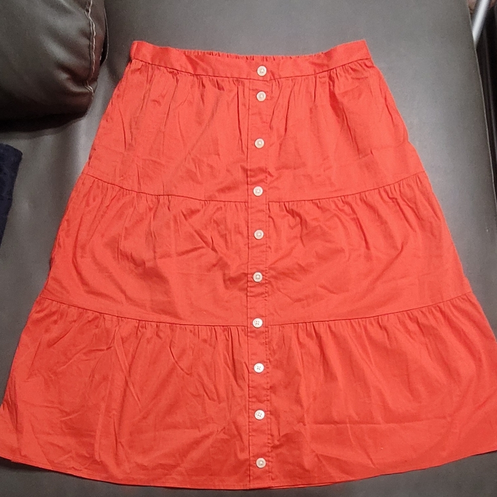 XS LOFT ORANGE WOMENS SKIRT